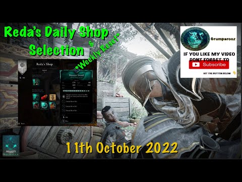 REDA'S Daily Shop Selection & Weekly Reset BAYONET SWORD & DRAGON KNIGHT ARMOR 11/10/2022 ACValhalla
