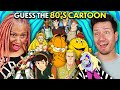 Guess The 80s Cartoons In One Second! | React