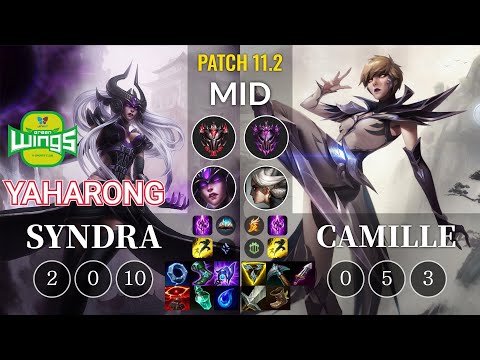 JAG Yaharong Syndra vs Camille Mid - KR Patch 11.2