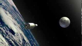 Apollo 11 moon landing animation
