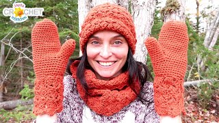 Pumpkin Spice Mittens using Lion Brand's Pound Of Love - Kids & Adults Sizes!