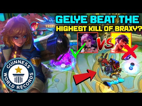 GELYE BEAT THE 150 KILLS OF BRAXY? MUST WATCH | MLBB