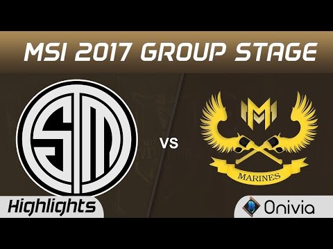 TSM vs GAM Highlights MSI 2017 Group Team Solo Mid vs Gigabyte Marines by Onivia