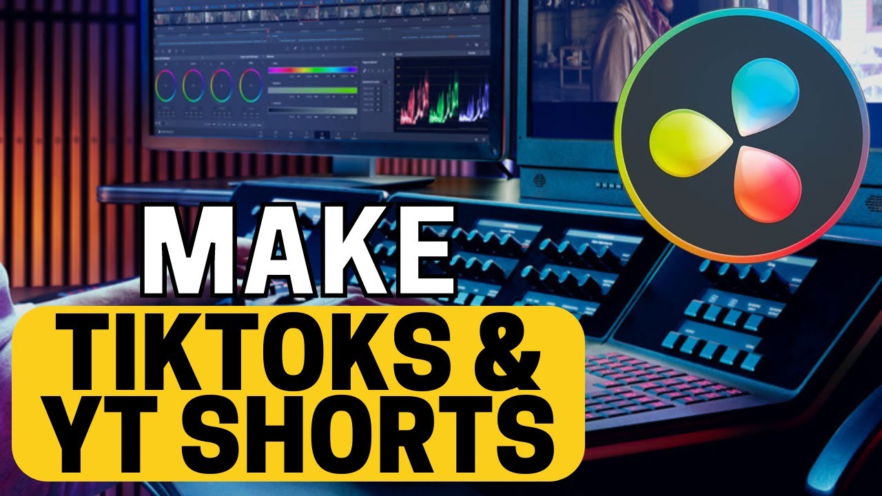 How to Make a TIKTOK or YT short in Davinci Resolve 18