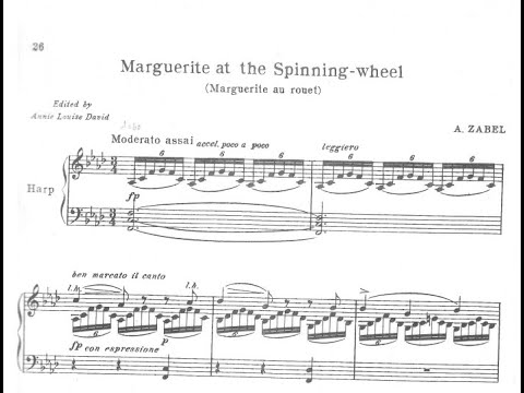 Albert Zabel - Marguérite douleureuse au rouet, Op 26 (Score video) | Ricardo Hiniker