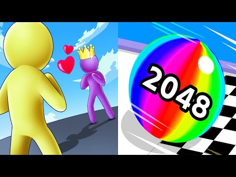 Giant Rush! VS Ball Run 2048 Android iOS Mobile Gameplay Walkthrough Level 31-35