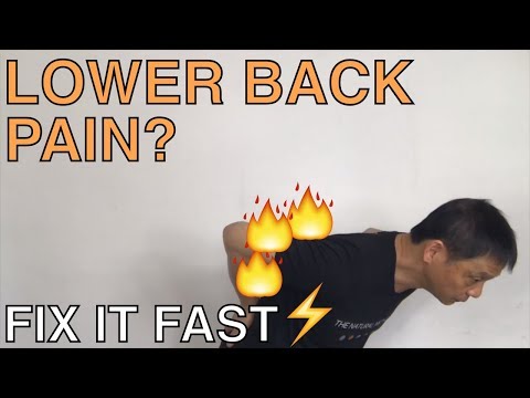 How to get rid of lower back pain in 4 minutes
