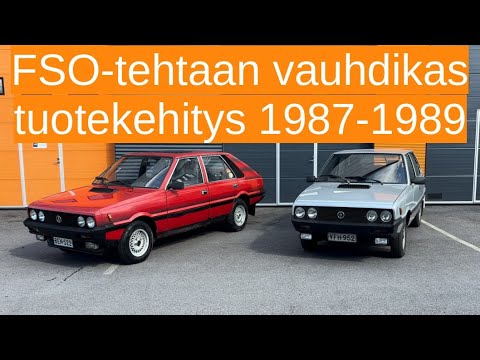 FSO Polonez vuosimallikohtaiset erot 1987 - 1989