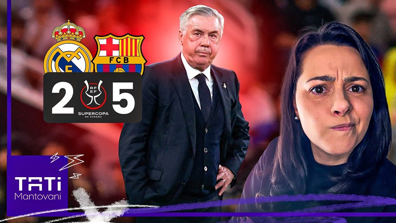 REAL MADRID PERDE NOVAMENTE PARA O BARCELONA, 5X2, E FICA SEM A SUPERCOPA DA ESPANHA