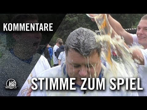 Die Stimme zum Spiel | FC Union Schafhausen - FC Wegberg-Beeck (Finale, Kreispokal Heinsberg)