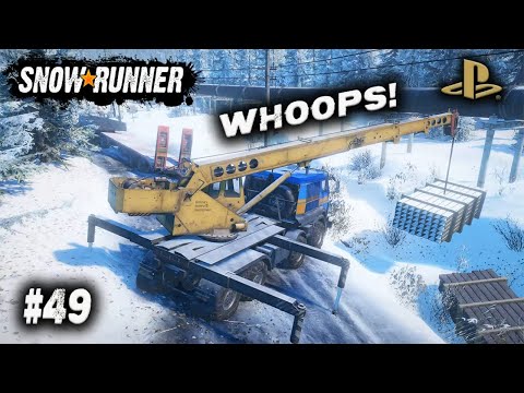 SNOWRUNNER / ON PS4 / #49 / WHOOPS! / PEDRO BAY Alaska GAMEPLAY.