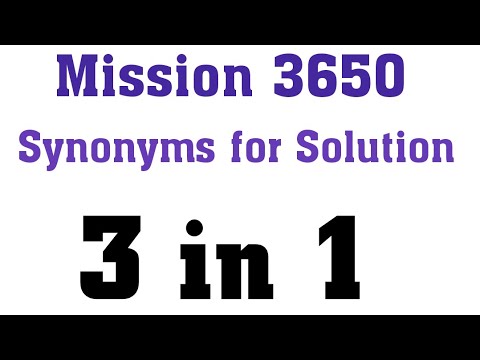 Synonyms For Solutions