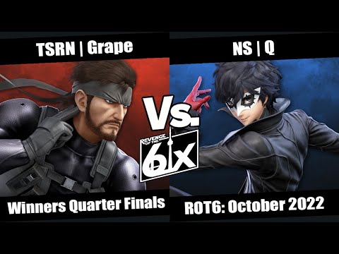 ROT6 October Winners Quarter Finals - TSRN | Grape (Snake) vs NS | Q (Joker) SSBU Singles