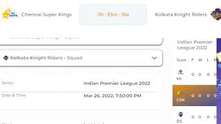 Kolkata Knight Riders Vs Chennai Super Kings Match Score Streaming