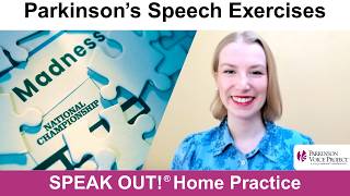 Parkinson’s Speech Exercises: MARCH MADNESS
