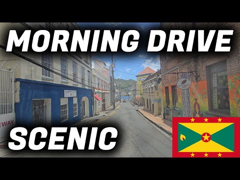 Scenic Morning Drive From St. George's to Grand Anse Grenada | Morning Drive
