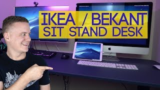 Video thumbnail for iKea Bekant Sit/Stand Electric Standing Desk -  2019 Review and First Impressions! 🖥️ by Social Hardware