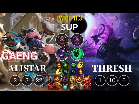 DFM Gaeng Alistar vs Thresh Sup - KR Patch 11.3