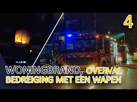 Woningbrand - Overval met een vuurwapen - Bedreiging met een wapen - Michael 4 Politie Utrecht