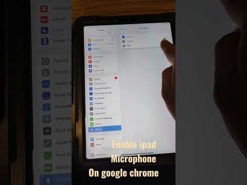 Enable ipad microphone (google chrome/google meet)