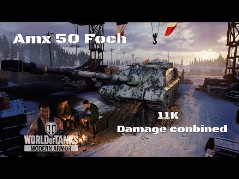 Amx 50 Foch in El alamein: 11K damage conbined | World of Tanks | Wot console