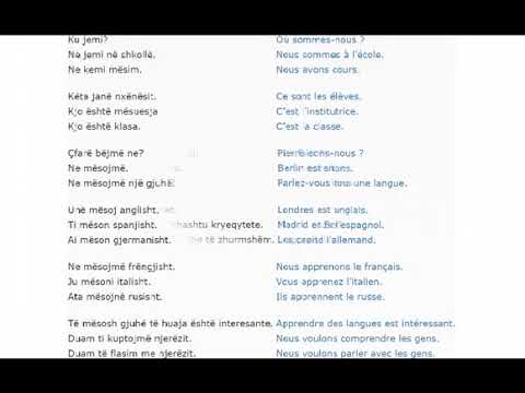 Shqip Frëngjisht Kursi 100 mësime + TEKST