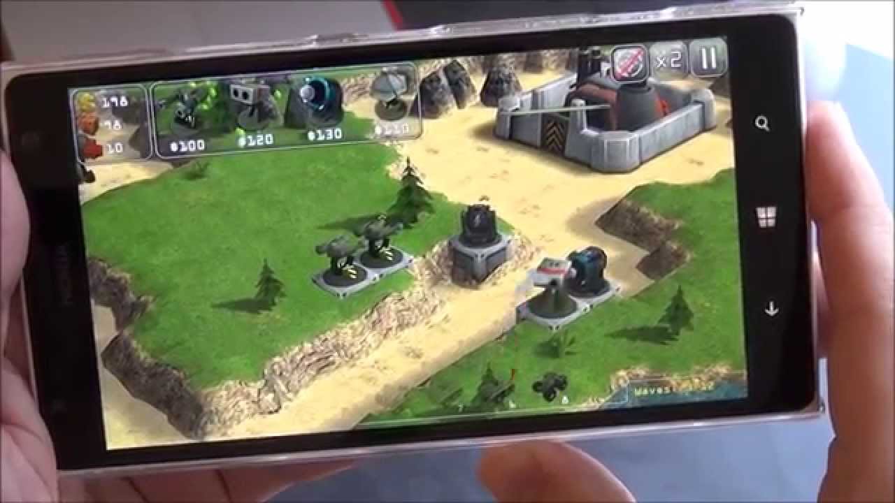 Total Defense 3D for Windows Phone hands on - YouTube