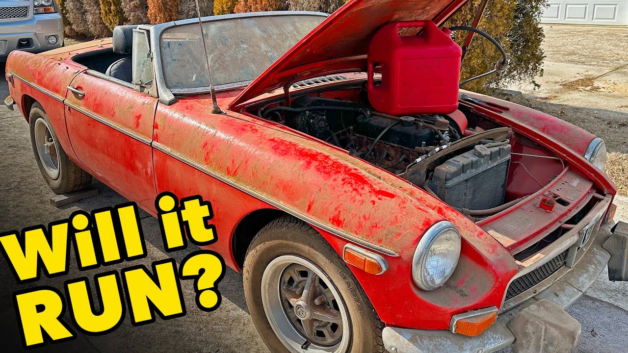 1974 MG Parked 30 Years WILL IT START with No Key and $37?