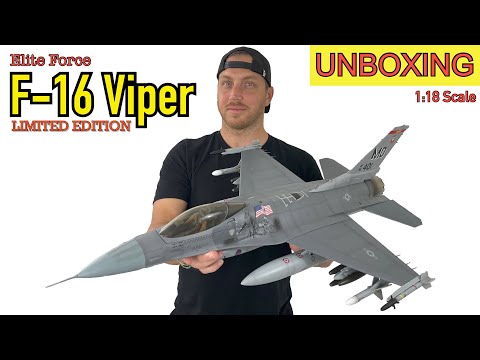 1:18 scale F-16 Viper! UNBOXING!