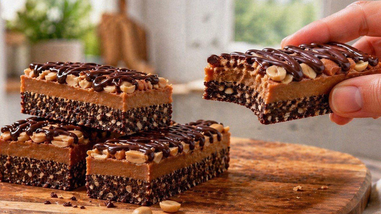 Gesunde selbstgemachte Snickers by Süß und Gesund — recipe photo