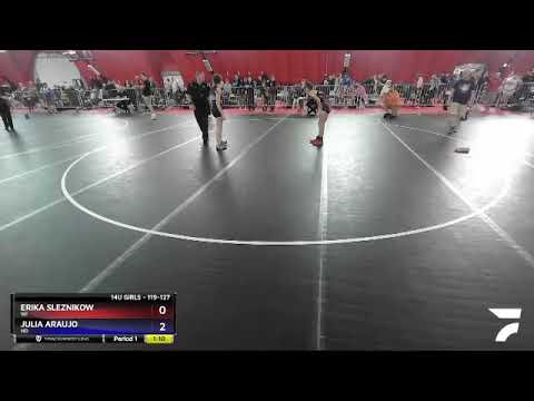 119-127 Lbs Round 2 - Erika Sleznikow, WI Vs Julia Araujo, ND 04b9