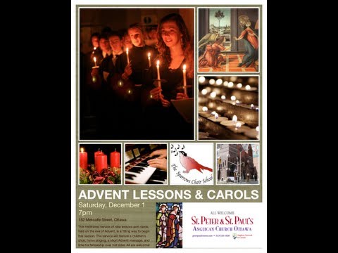 Advent Lessons and Carols - Sparrows Ottawa