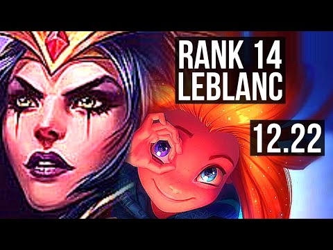 LEBLANC vs ZOE (MID) | 7/1/2, Rank 14 LeBlanc | KR Challenger | 12.22