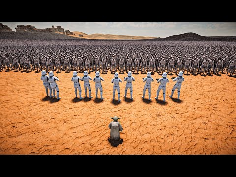 10 STORMTROOPER PROTECT MASTER YODA FROM 1,000,000 ZOMBIES - Ultimate Epic Battle
