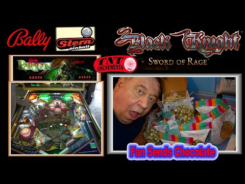 #1612 Stern BLACK KNIGHT 3000 & MUNSTERS-Bally PARAGON-Gottlieb SPIDERMAN Pinball - TNT Amusements