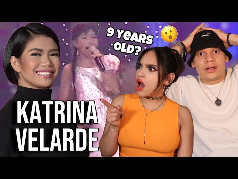 Waleska & Efra react to Katrina Velarde at 9 Years Old singing 'Run To You'