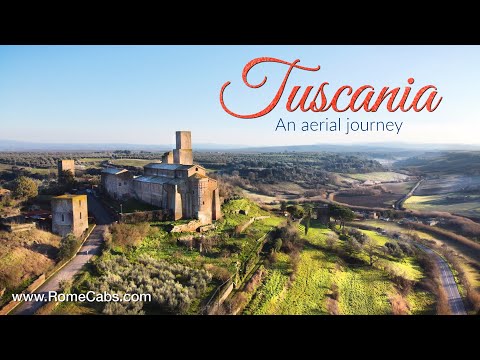 Flying over TUSCANIA - breathtaking views of a Medieval town in Italy
