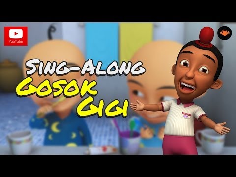 Upin ipin lagu gosok gigi sing along
