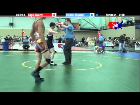 University Nat`ls FS  55 KG / 121.25 lbs: Gage Swartz vs. Jordan Kingsley
