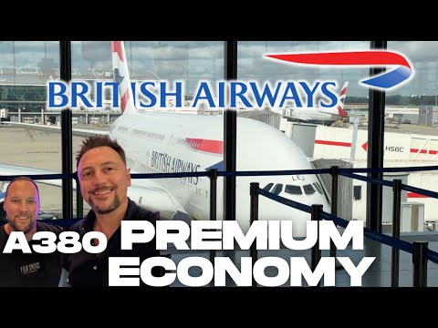 BA A380 World Traveller Plus London to Miami | Tim and Matt