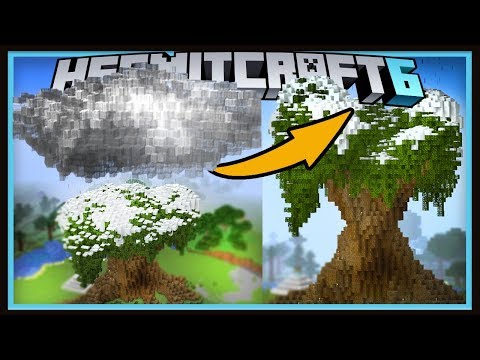 Hermitcraft Season 6: Creating An Epic Snowstorm Cloud!  (Minecraft 1.13.1 survival  Ep.22)