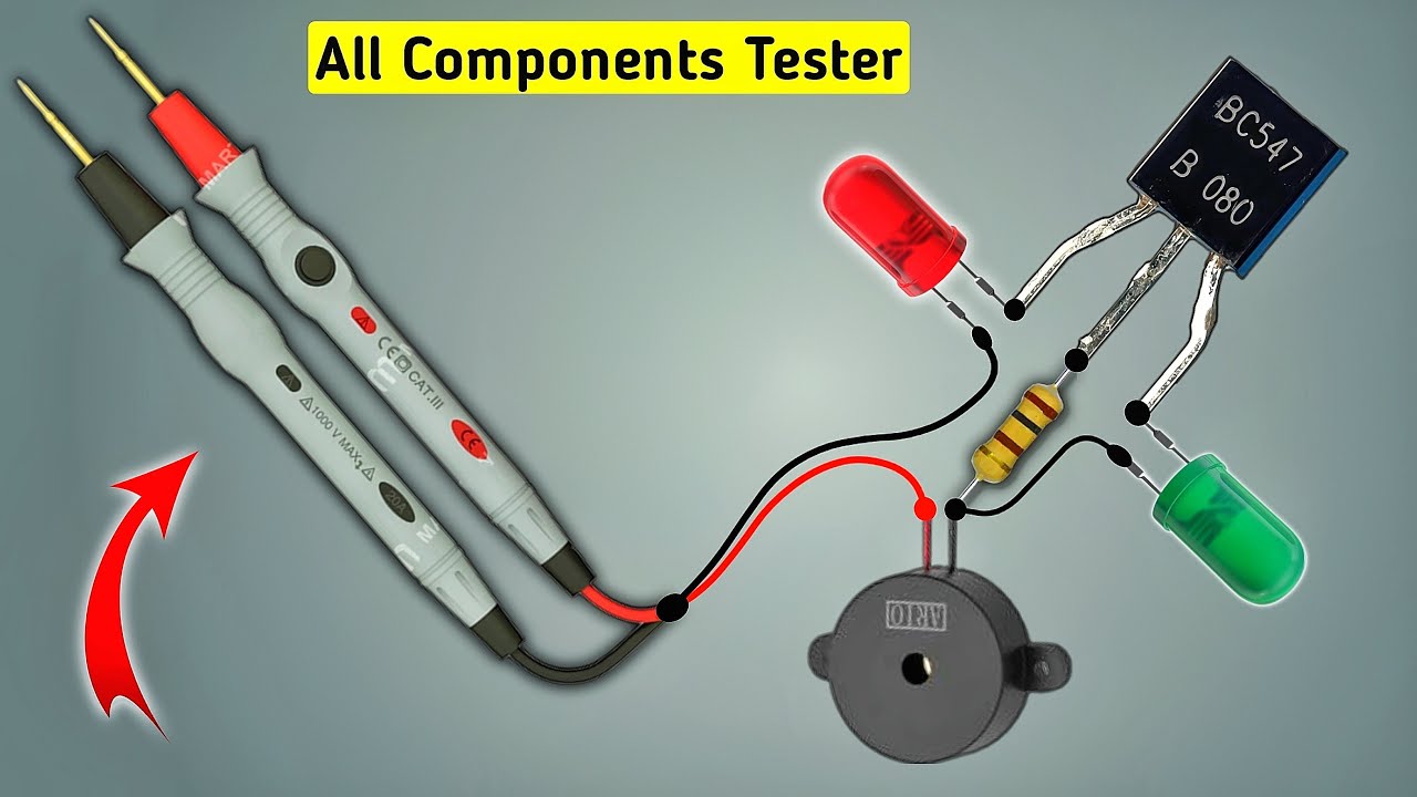 All Components Tester | Transistor, Mosfet, IGBT, Capacitor and Diode Tester | Continuity Tester