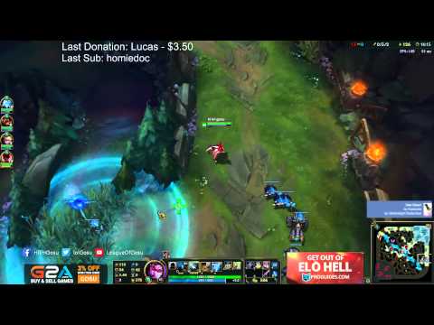 [12/5] Hi Im Gosu w/ Mic vs Doublelift and Bjergsen - Vayne vs Tristana ADC - League of Legends