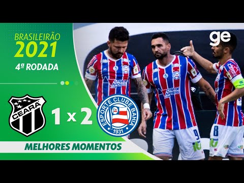 Gols e lances de Ceará x Bahia