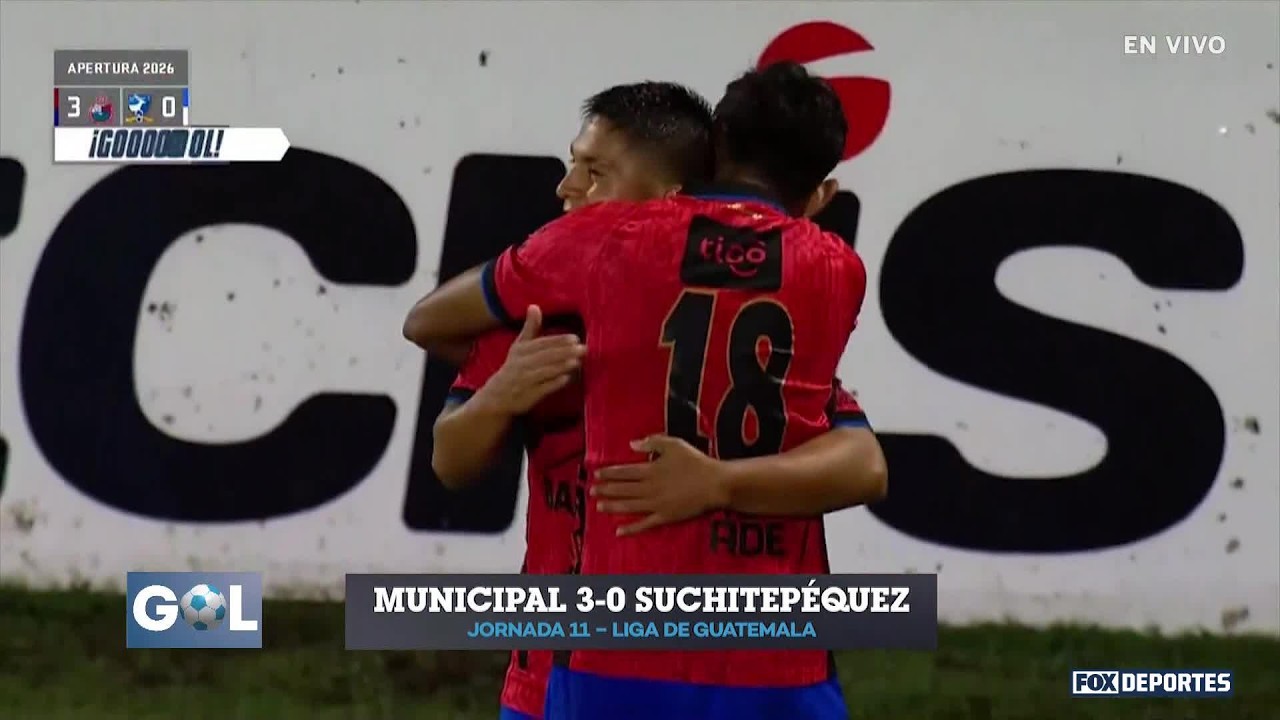 MUNICIPAL 3-0 SUCHITEPÉQUEZ | Goleada de los Rojos para recuperar el liderato | GolXGol