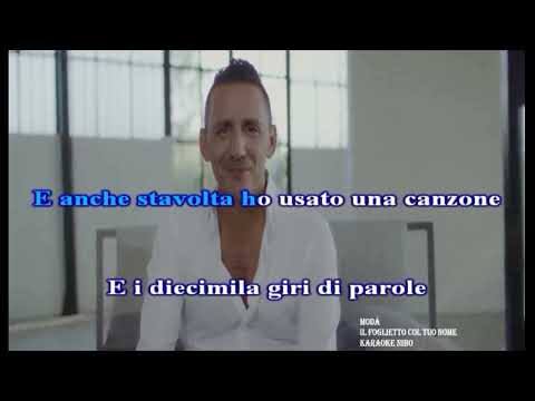 Modá - Il foglietto col tuo nome - karaoke nibo