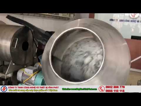 Sản xuất máy trộn tẩm gia vị, máy trộn bột tôm cá