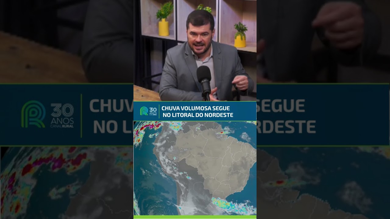 Chuva volumosa segue no litoral do Nordeste | Previsão do tempo