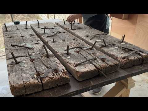 From Rusty Boat Wood to Luxury Furniture: An Incredible Transformation!
