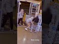 Bottle shop employee stacks while chasing shoplifters